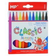 ماژیک رنگ آمیزی 12 رنگ مدل کلاسیک P-851 ام پی MP